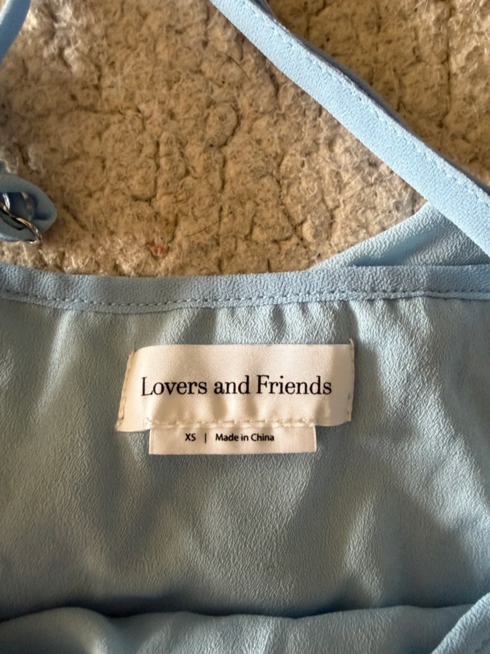 Lovers + Friends Revolve Dawn Light Blue One-Shoulder Ruffle Mini Dress XS - Picture 8 of 8